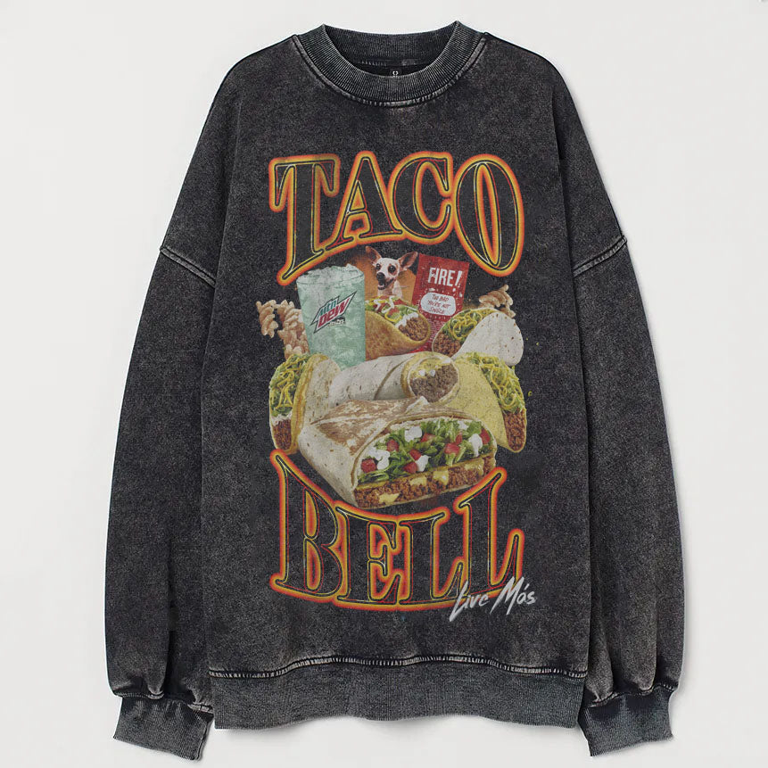 Vintage Taco Bell 90's Bootleg Sweatshirt/T-shirt