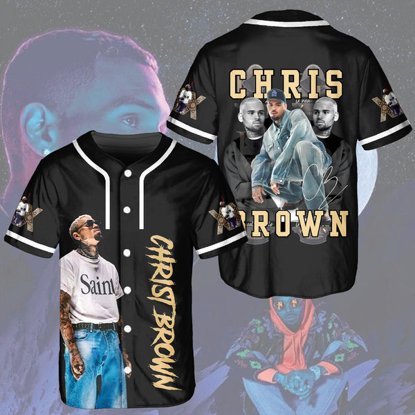 Chris Brown Breezy Bowl XX Tour Baseball Jersey