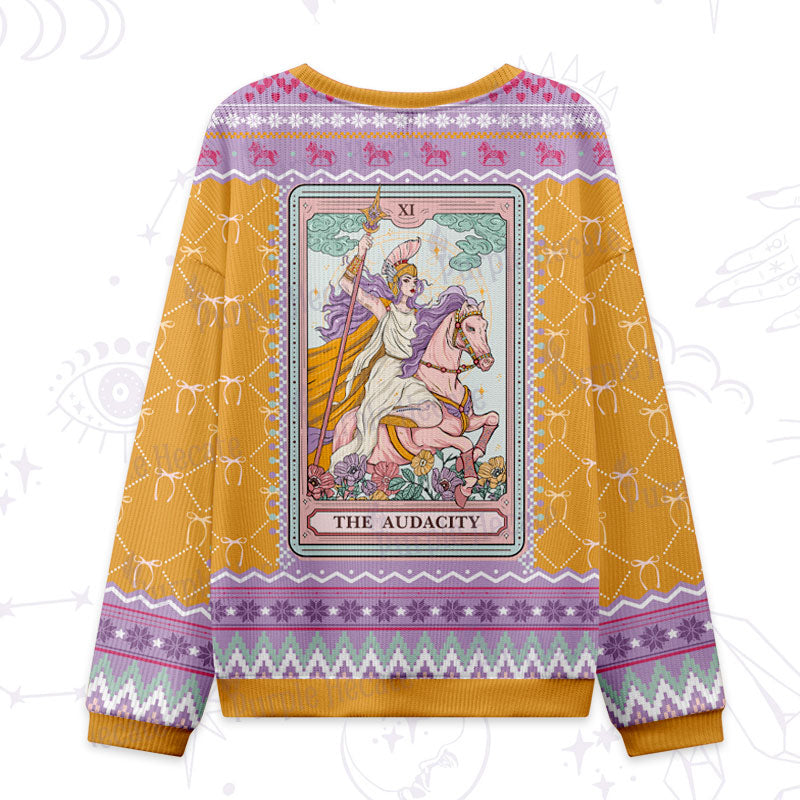 Purplehecate The Audacity Tarot Card Ugly Christmas Sweatshirts