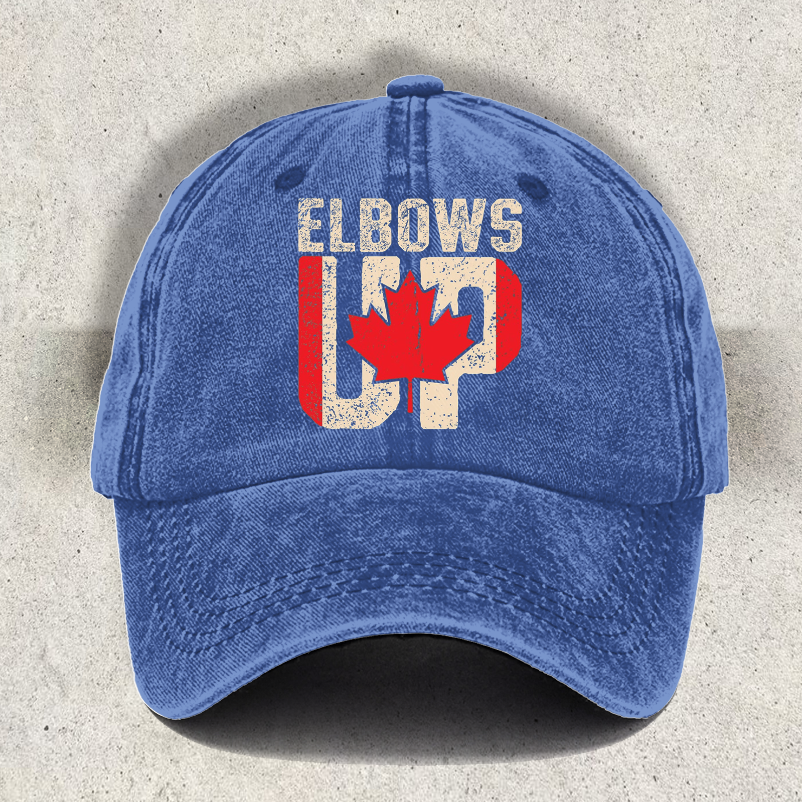 Elbows Up Printed Baseball Cap