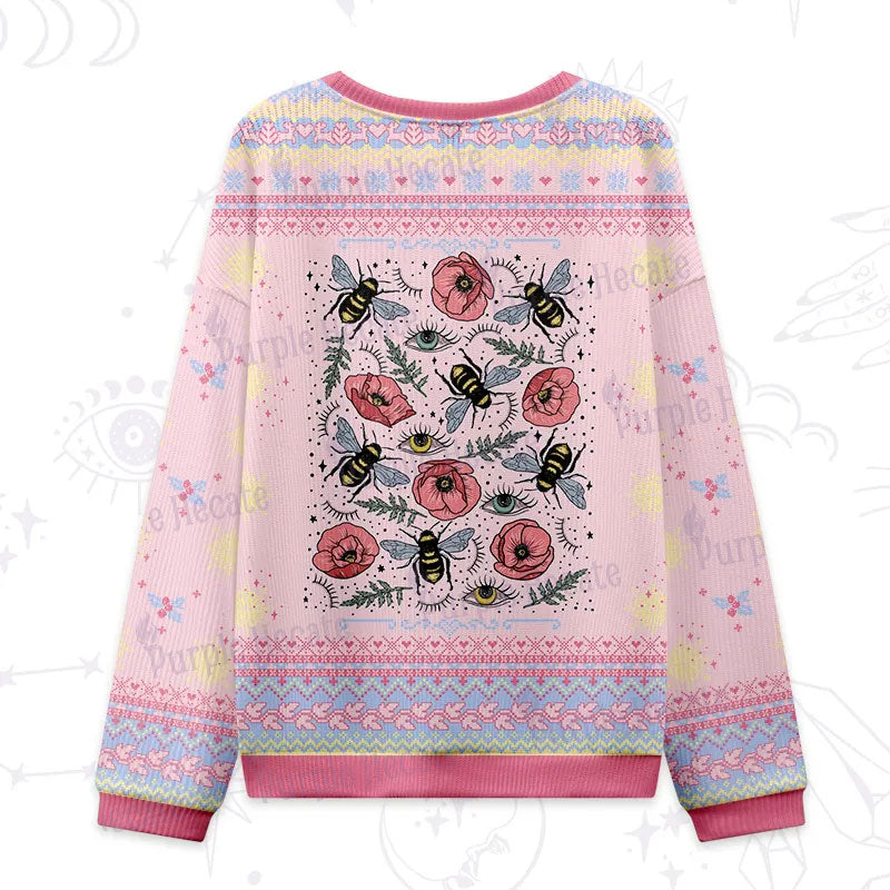 Purplehecate The Bee's Knees Ugly Christmas Sweatshirts