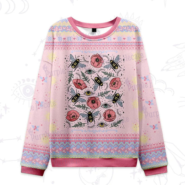 Purplehecate The Bee's Knees Ugly Christmas Sweatshirts