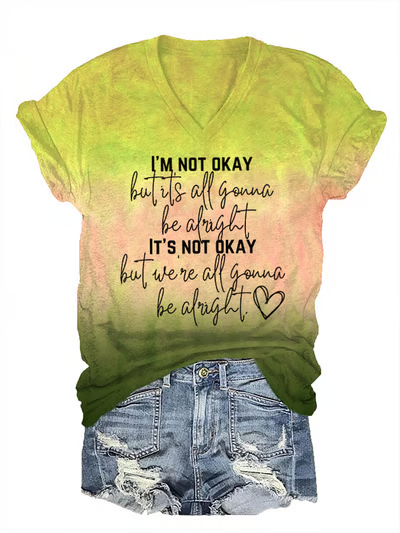 Jelly Roll 'I Am Not Okay' Print Crew Neck T-Shirt