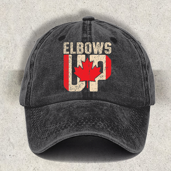 Elbows Up Printed Baseball Cap