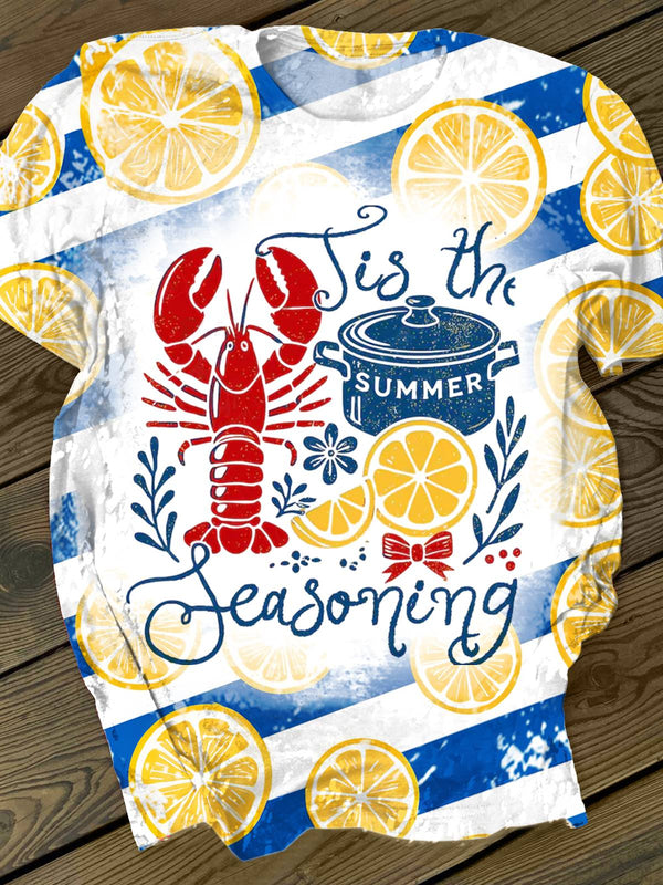 Lemon Lobster Printed T-shirt
