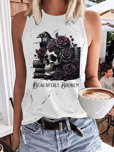 Jelly Roll Beautifully Broken Tour Music Print Tank Top
