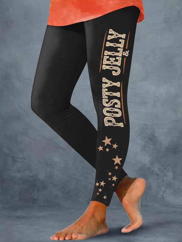 Post Malone And Jelly Roll Rap Music 2025 Tour Leggings