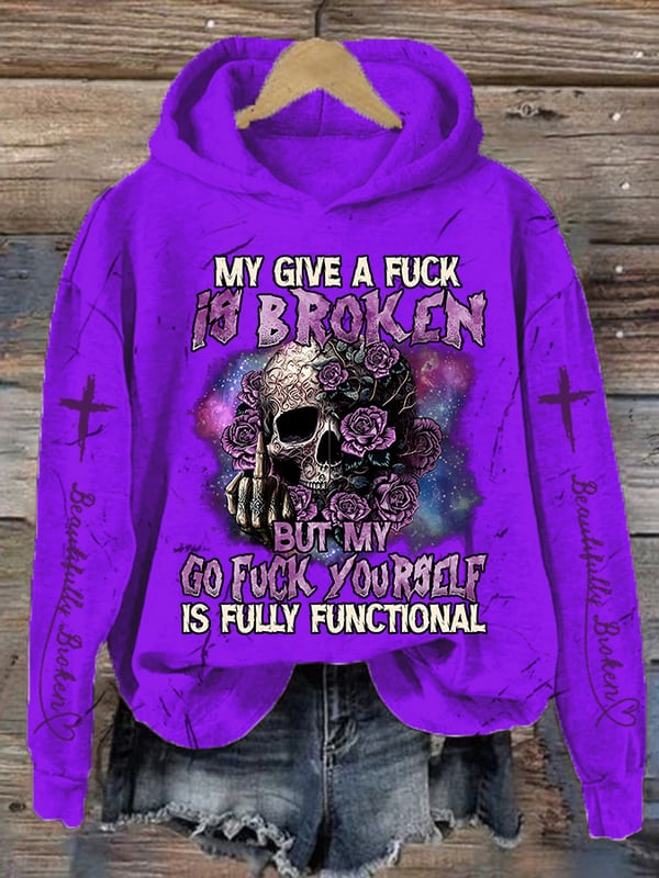 Jelly Roll Beautifully Broken Tour Music Print Hooded Sweatshirt