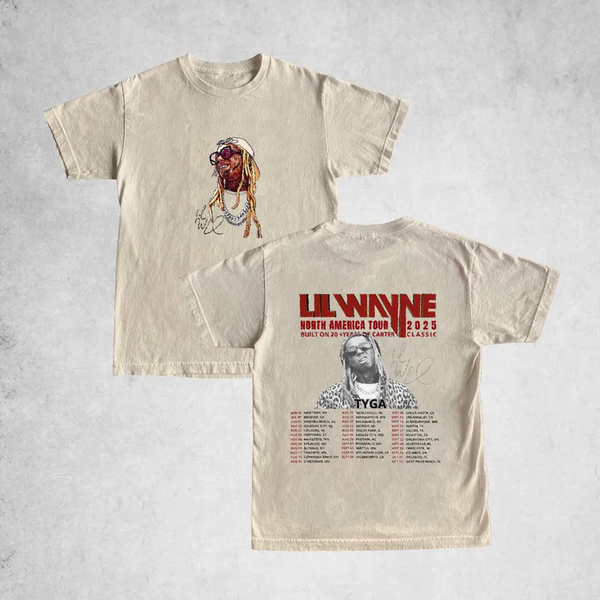 Lil Wayne 2025 North America Tour Shirt