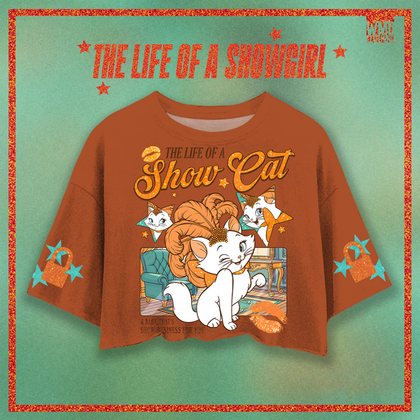 The Life Of A Showgirl Printed Umbilized T-shirt（05）