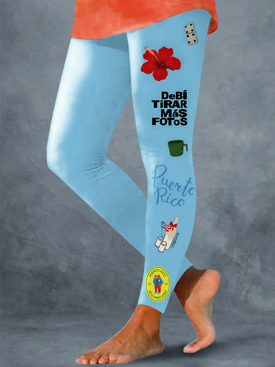 Debi Tirar Mas Fotos Blue Print Legging