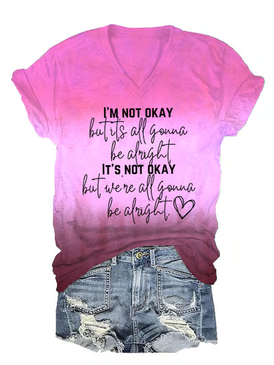 Jelly Roll 'I Am Not Okay' Print Crew Neck T-Shirt