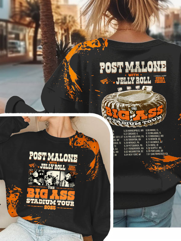 Post Malone Rap Music 2025 Tour Sweatshirt