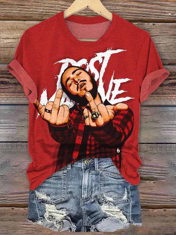 Post Malone And Jelly Roll Rap Music 2025 Tour T-shirts