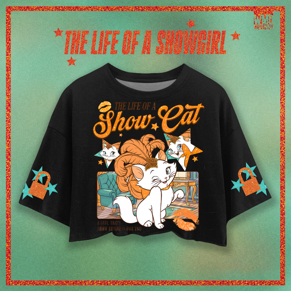The Life Of A Showgirl Printed Umbilized T-shirt（03）