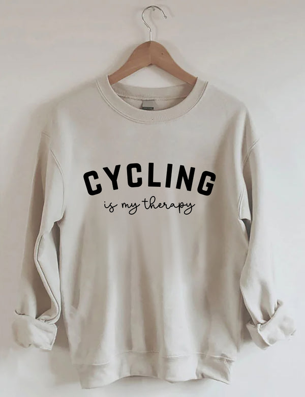 Cycling Is My Therapy Sweatshirt