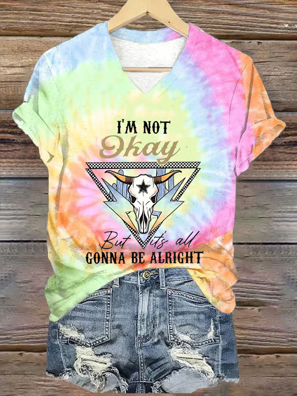 Jelly Roll 'I Am Not Okay' Print Crew Neck T-Shirt