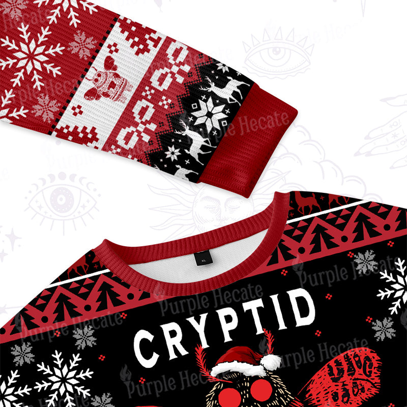 Purplehecate Holiday Monster Mug Ugly Christmas Sweatshirts