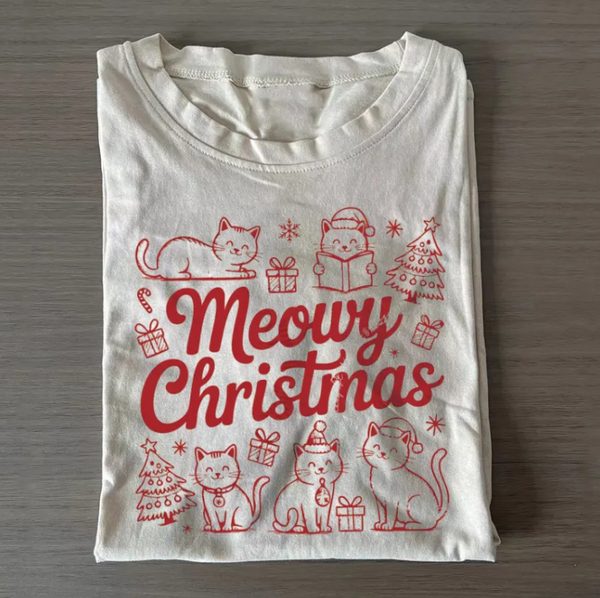 Christmas Cat T-shirt