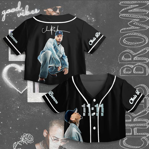 Chris Brown Tour Crop Top Jersey