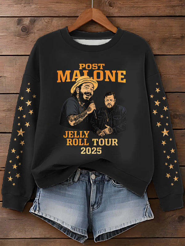 Post Malone Rap Music 2025 Tour Sweatshirt