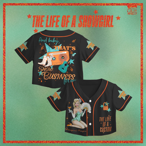 The Life Of A Showgirl Tour Crop Top Jersey（01）