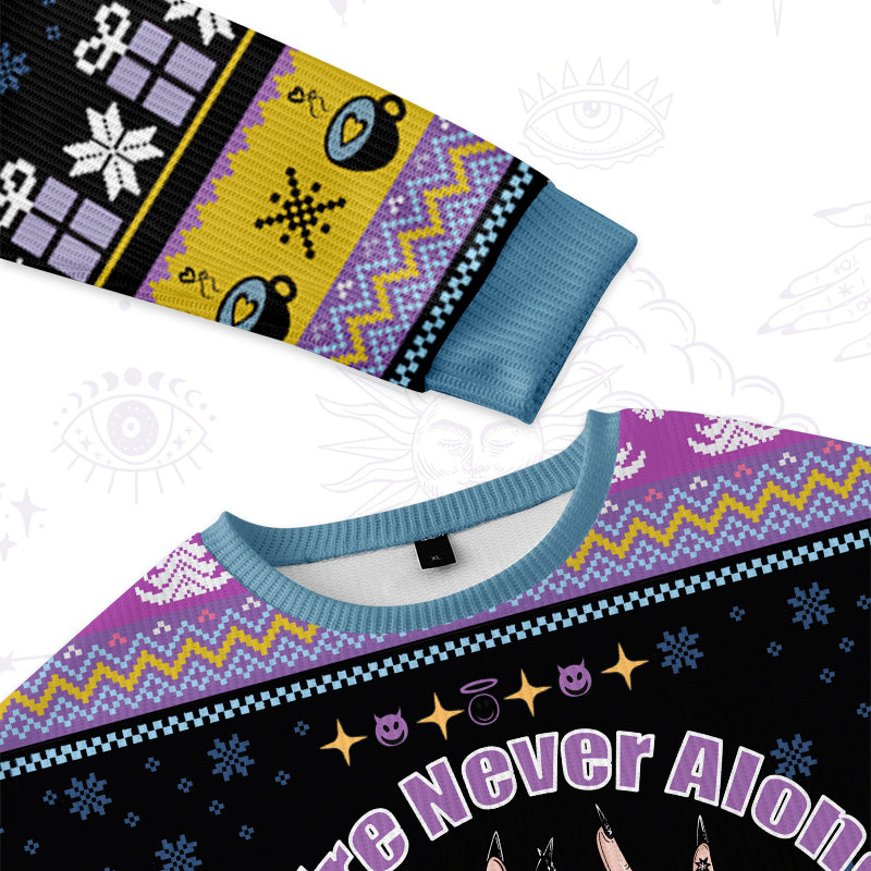 Purplehecate Caffiend Ugly Christmas Sweatshirts