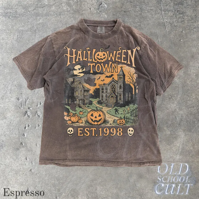 Halloweentown Est 1998 Vintage 90s Style Graphic T-Shirt