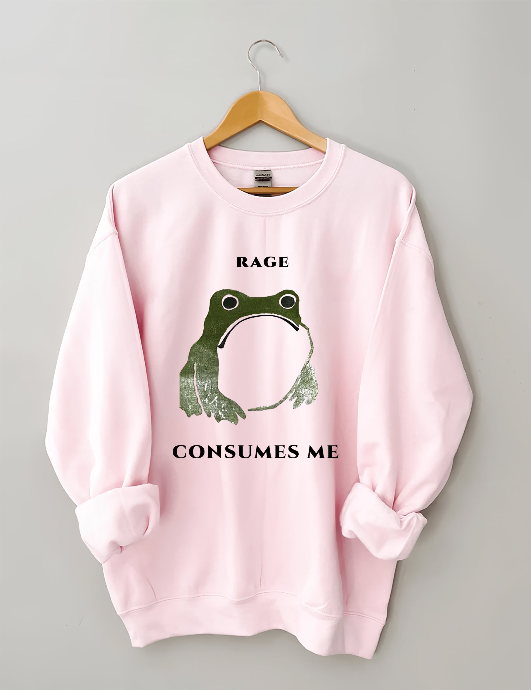 Rage Consumes Me Frog Sweatshirt