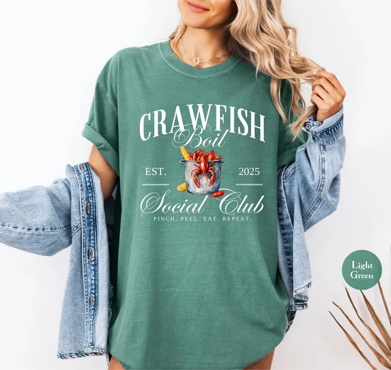 Crawfish Boil Social Club Comfort Colors Shirt