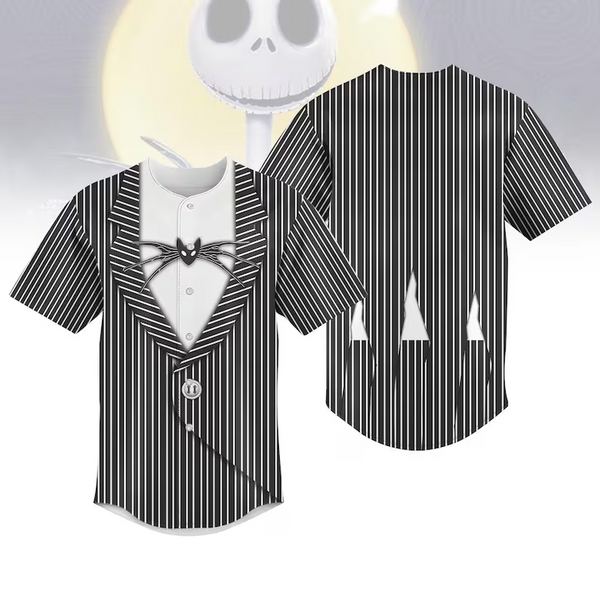 Jack Skellington Cosplay Baseball Jersey