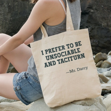 Mr Darcy gift Pride and Prejudice Tote Bag