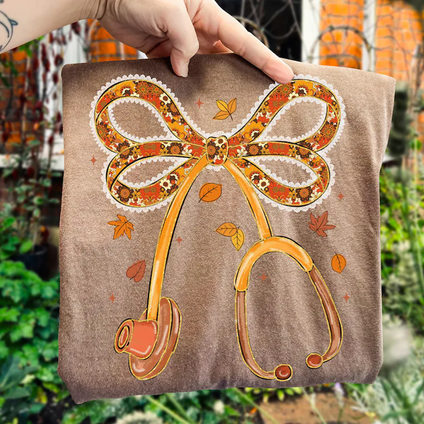 Glitter Pumpkin Bow Shirt