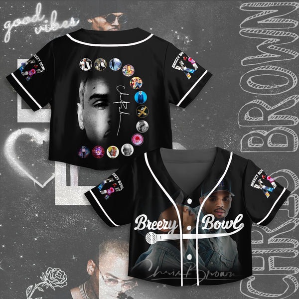 Chris Brown Tour Crop Top Jersey