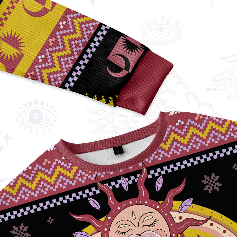 Purplehecate Rainbow Mama Ugly Christmas Sweatshirts