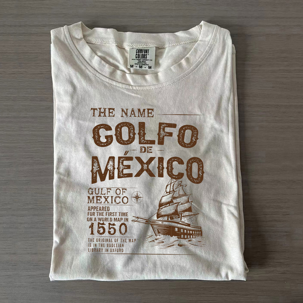 Gulf of Mexico Name Origin 1550 T-shirts