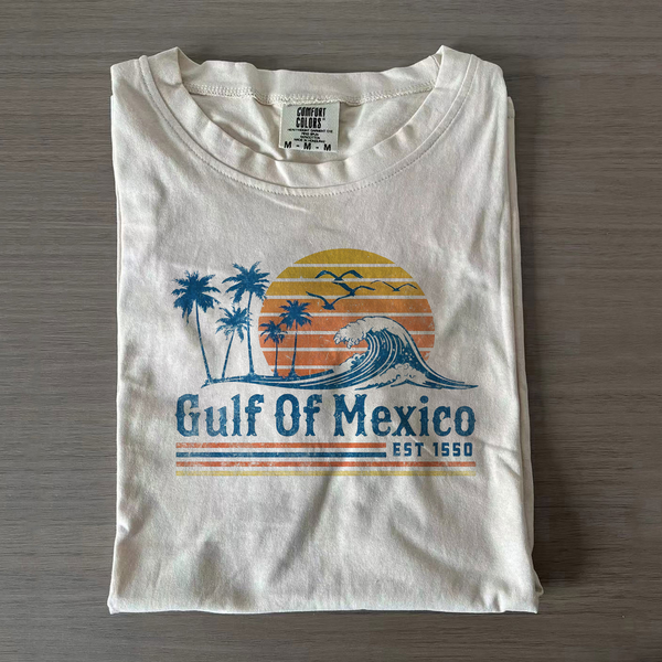 Gulf of Mexico Name Origin Est 1550 T-shirt