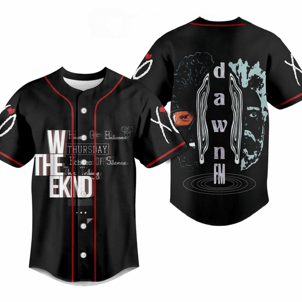 The Weeknd Dawn FM House Of The Balloons Baseball Jersey（02）