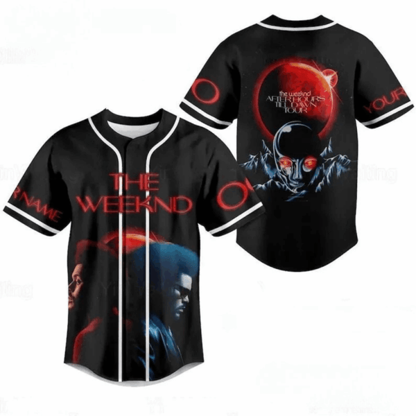 The Weeknd After Hours Custom Baseball Jersey（04）
