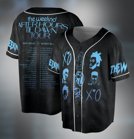 The Weeknd Tour 2025 Baseball Jersey（10）