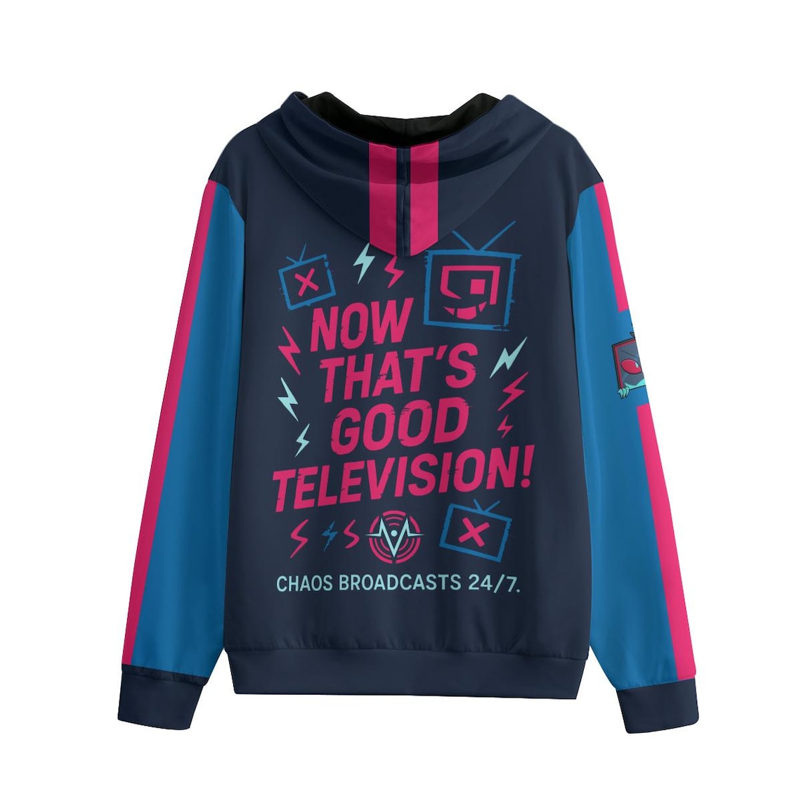 Vox Hoodie  Gothic Anime Hazbin Hotel Zippered Sweatshirt Jacket