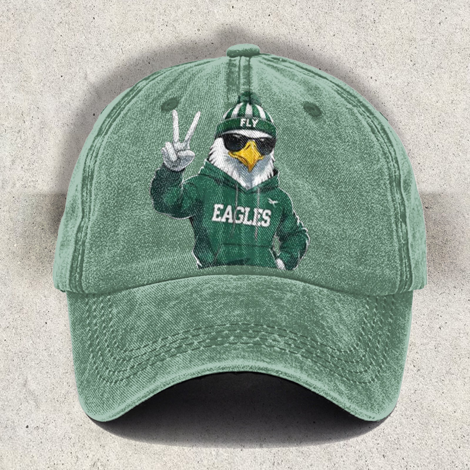 Fly Eagles Football 2025 Championship Print Baseball Cap