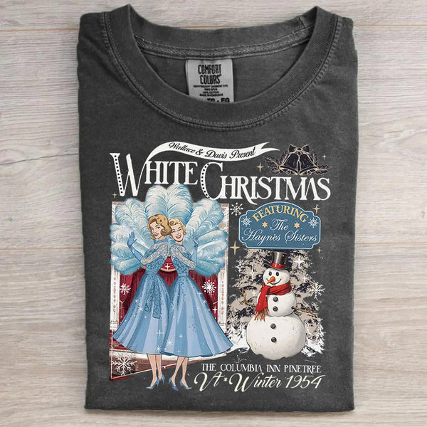 White Christmas Retro T-shirt