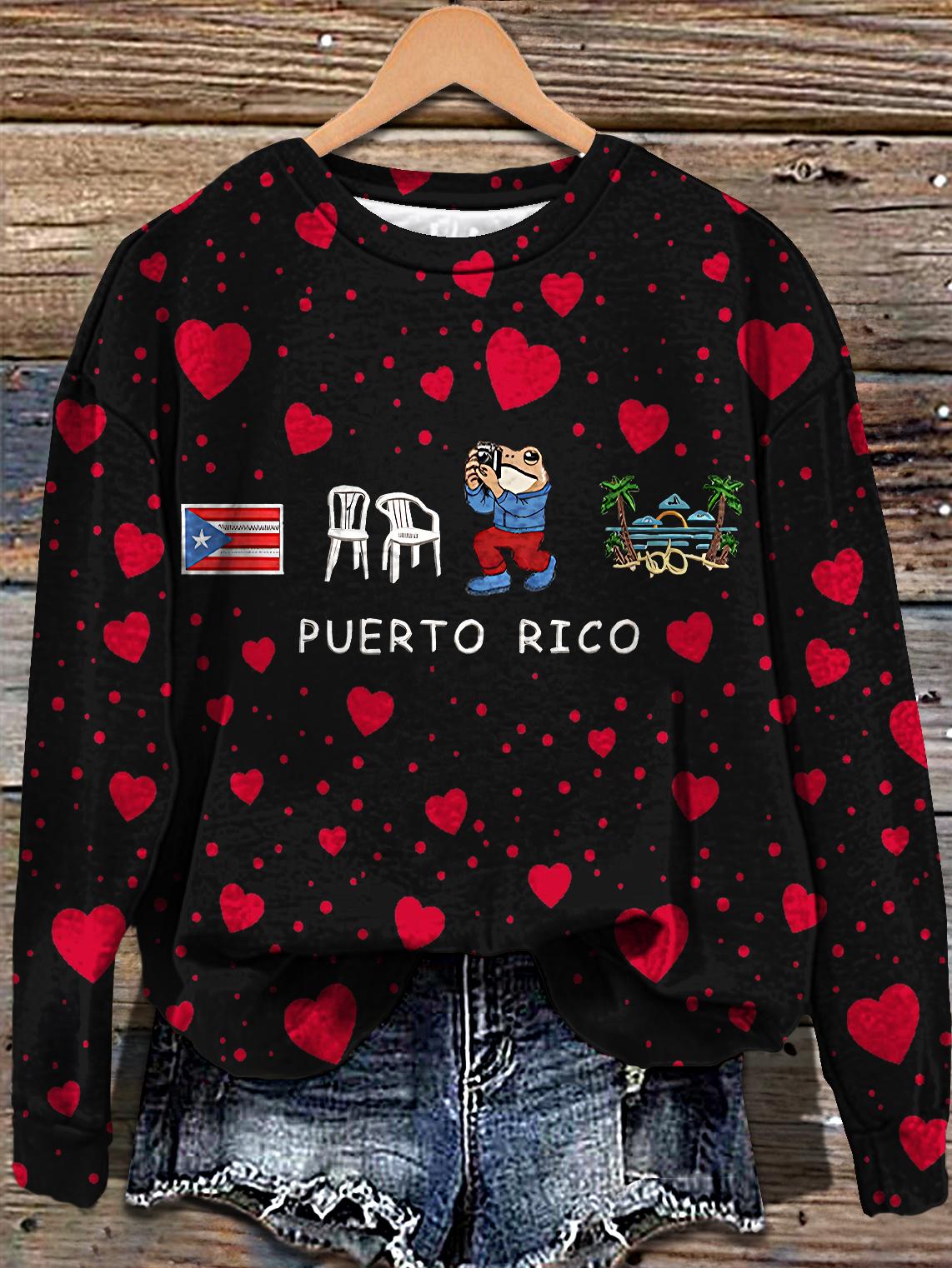 Bad Bunny 2025 New Album Valentine's Day Printed Sweatshirt