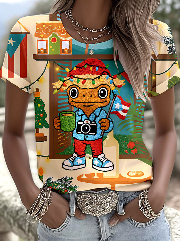 Puerto Rico Coquito and Three Kings Printed T-shirts