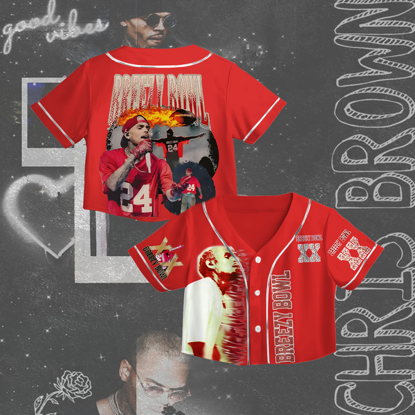 Chris Brown Tour Crop Top Jersey