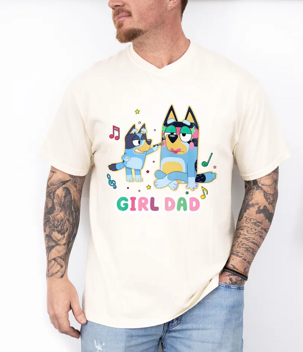 Blue Dog Dad Shirt