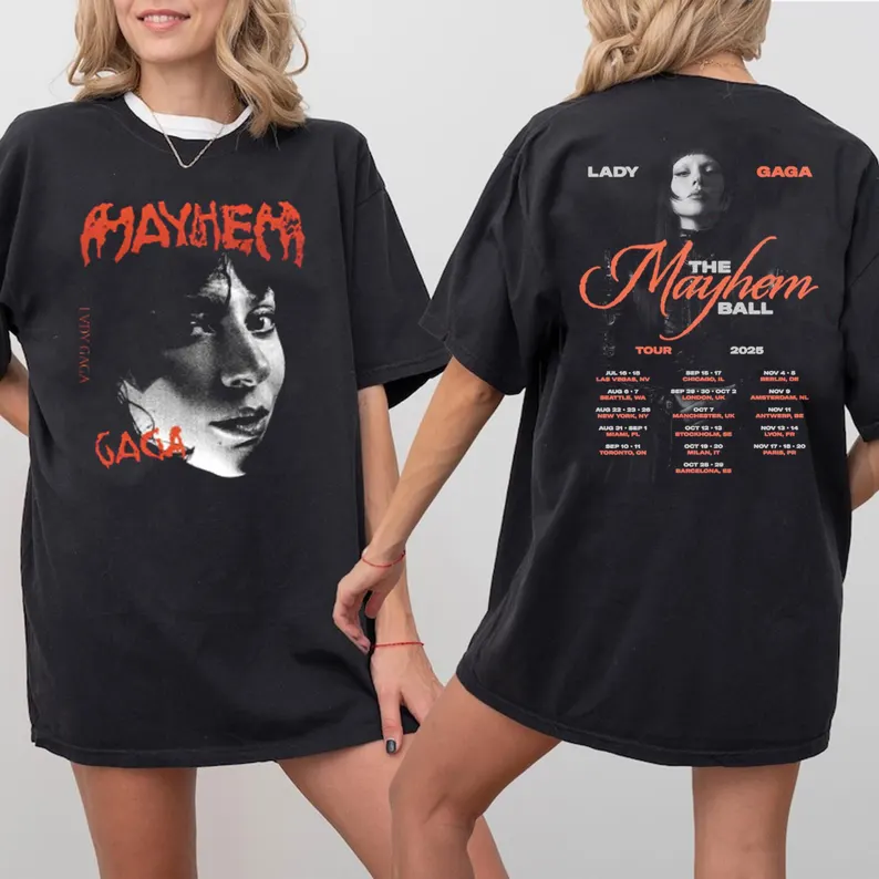 Lady Gaga The Mayhem Ball Tour Shirt
