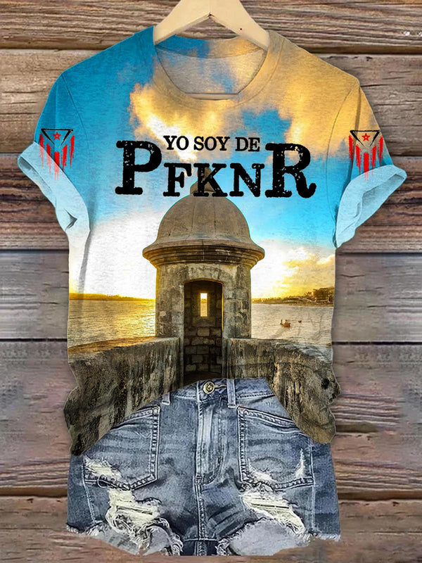 Puerto Rico Classic Crew Neck T-shirt