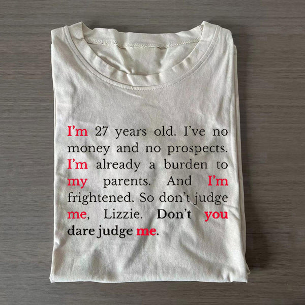 Pride And Prejudice Print Crew Neck T-shirts